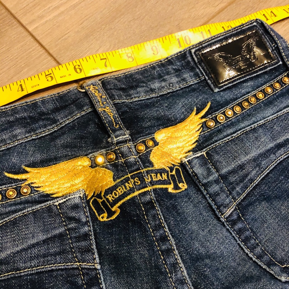 Robins Jean - Blue with Gold Swarovski Crystals